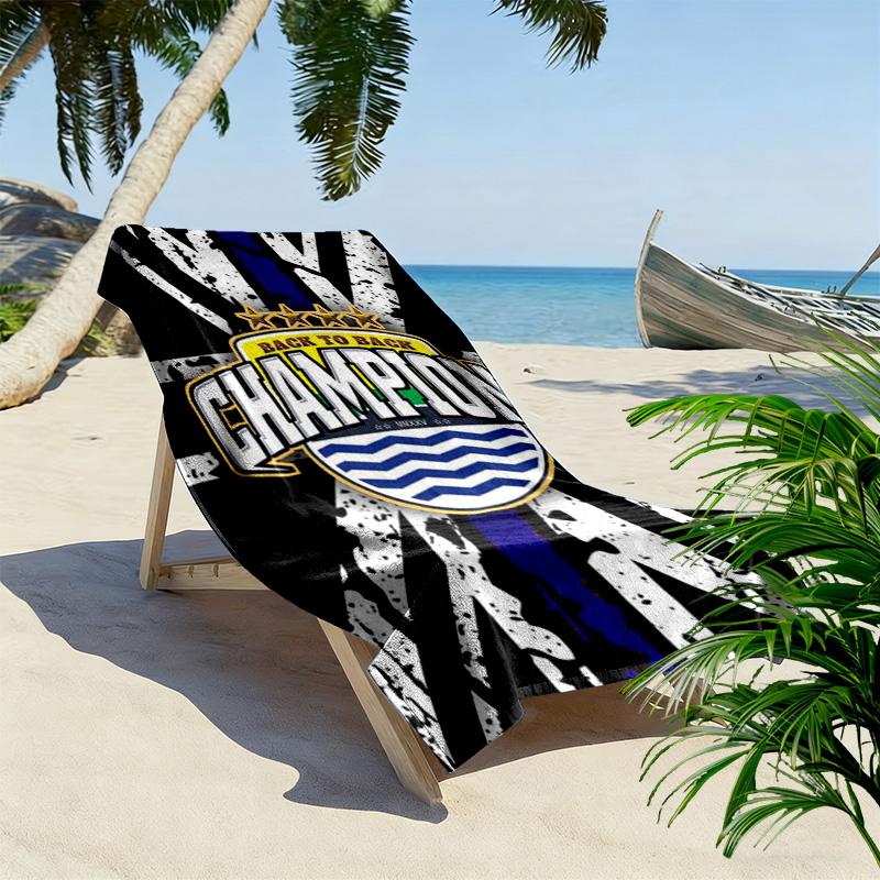Persib Bandung Print Beach Towel, Large Soft Quick Dry Towel for Beach Camping Swimming