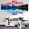 Wall Art Canvas Painting Mountain Forest Clouds Lake Modular HD Printed 5 Panel Posters Print Picture for Living Room Home Decor