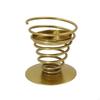 Wrought Iron Spiral Candlestick Geometric SpiralS Holder Nordic Metal Candle Holder  Bedroom