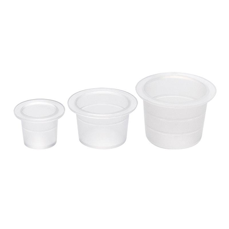 Tattoo Color Cups: Reusable Plastic Bowls for Eyebrow and Lip Tattoos In Various Sizes