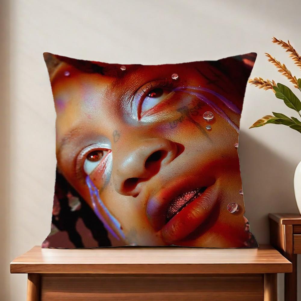 Rapper TTrippie Cushion Cover For Pillow RReddSs Printing Sofa Decoration Home Car Room Coffee Shop Office Nordic Simplicity