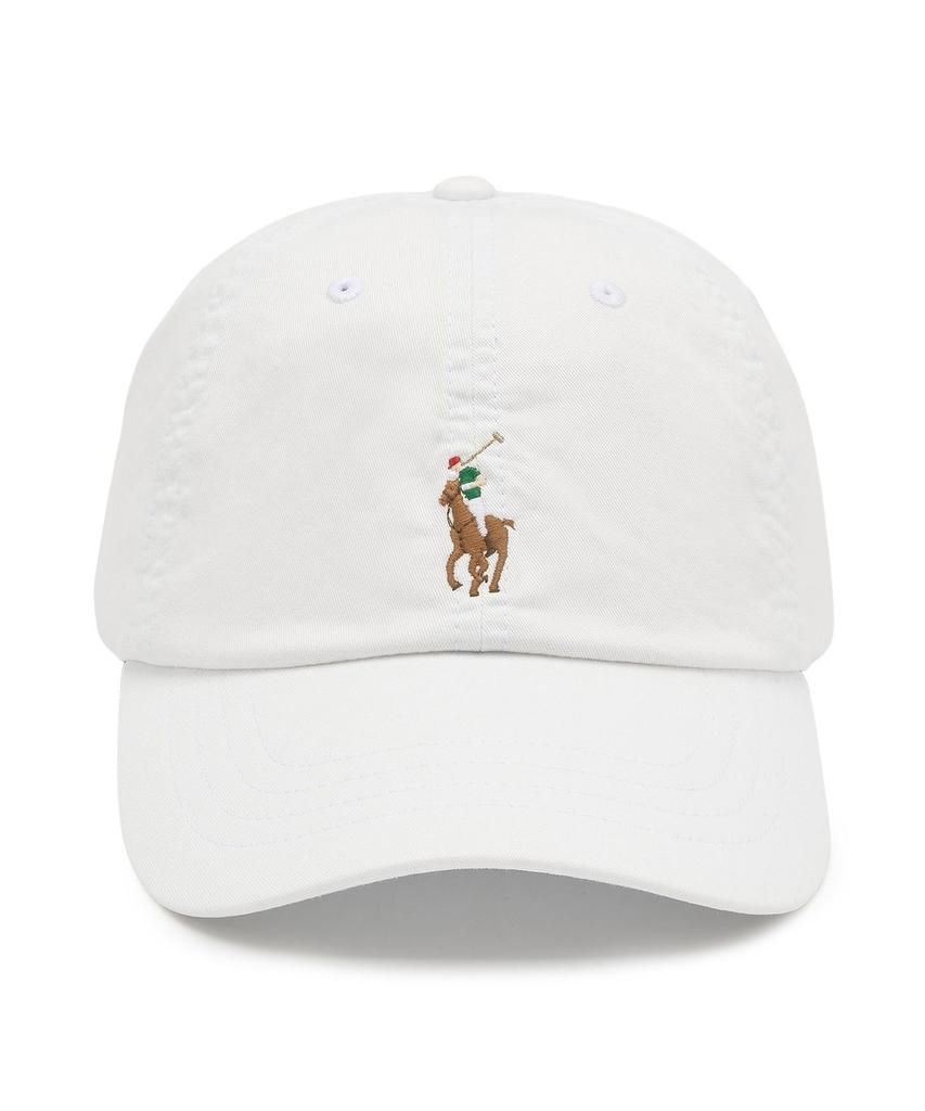 POLO RALPH LAUREN Stretch-Baumwoll-Twill Basecap - Weiß
