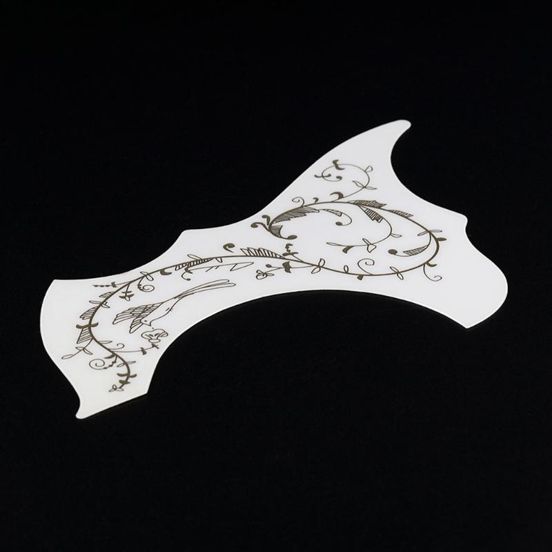 Battipenna Sostitutivo per Chitarra Acustica Materiale PVC di Alta Qualità Con Design Autoadesivo Modello Floreale