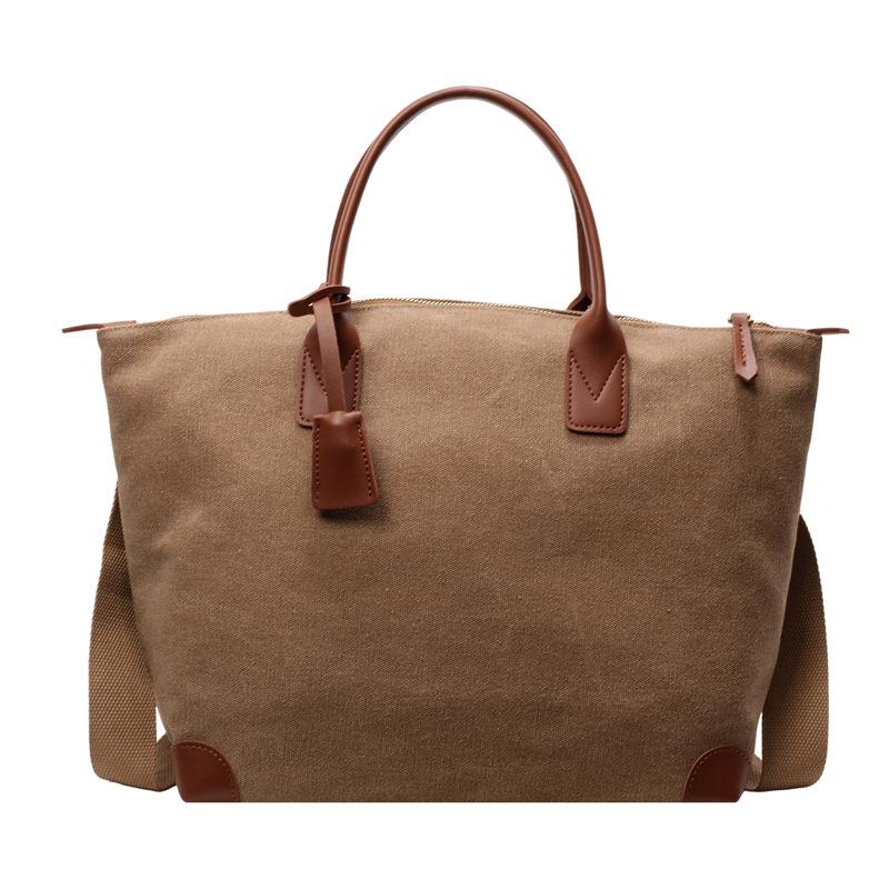

2025 Women s Large Capacity Lightweight Canvas Tote Bag - Casual Short-Distance Commuting Handheld Crossbody хакі
