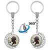 Chaveiro Giratório Sherlock Holmes com Design de Pipa 221B - Presente para Fã de Detetive