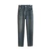 Women's High-Waisted Slimming Harem Jeans - Petite Nine-Point Dad Pants for Spring and Autumn 2024
