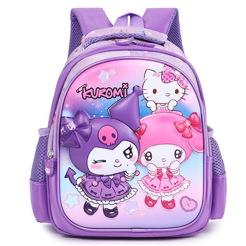 Spider Man Unicorn Elsa Kuromi Hello Kitty School Backpack With Lightweight Nylon And Air Cushion Straps For Preschool Children