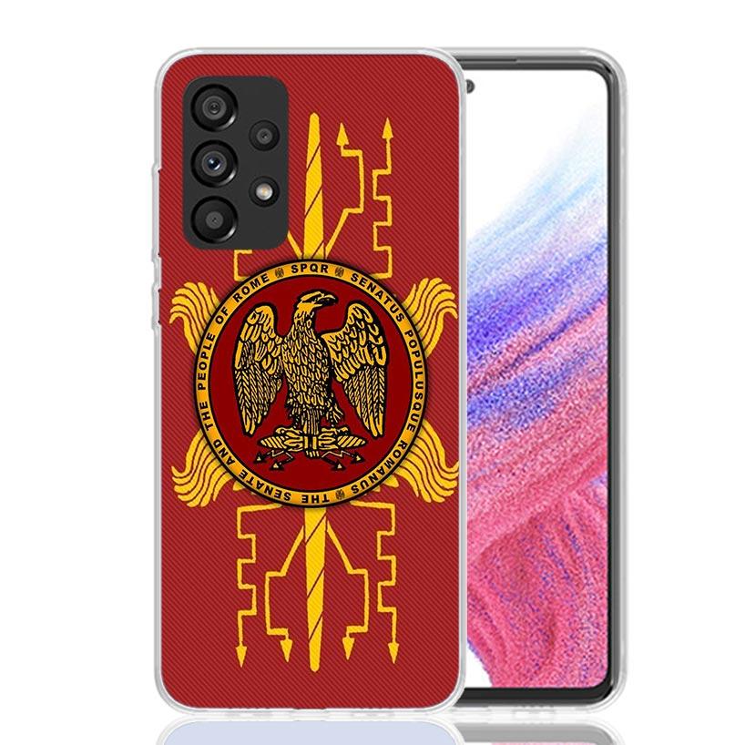 SPQR Roman Imperial Legionv Phone Case For Samsung Galaxy A52 A32 A22 A12 A02S A50S A30S A51 A31 AA71 Note 20 Ultra 10 S10 Plus