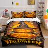 Glowing Pumpkin Enchantment Bedding Sets Duvet Cover Sets Duvet Covers Pillowcases(1*Duvet Cover 2*Pillowcases Without Duvet Insert)