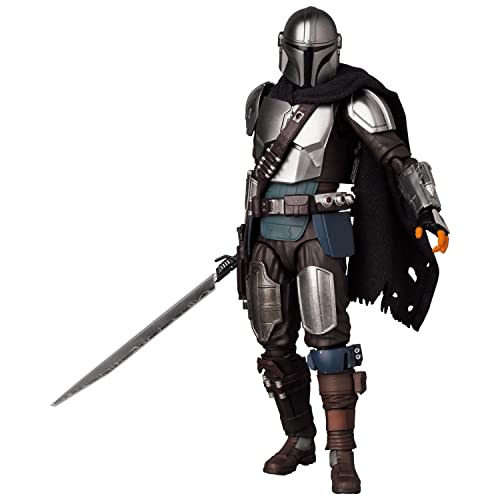 Medicom Toy MAFEX No. 200 The Mandalorian Ver. 2.0 Action Figure, Approximately 160mm Tall, Non-Scale, Pre-painted