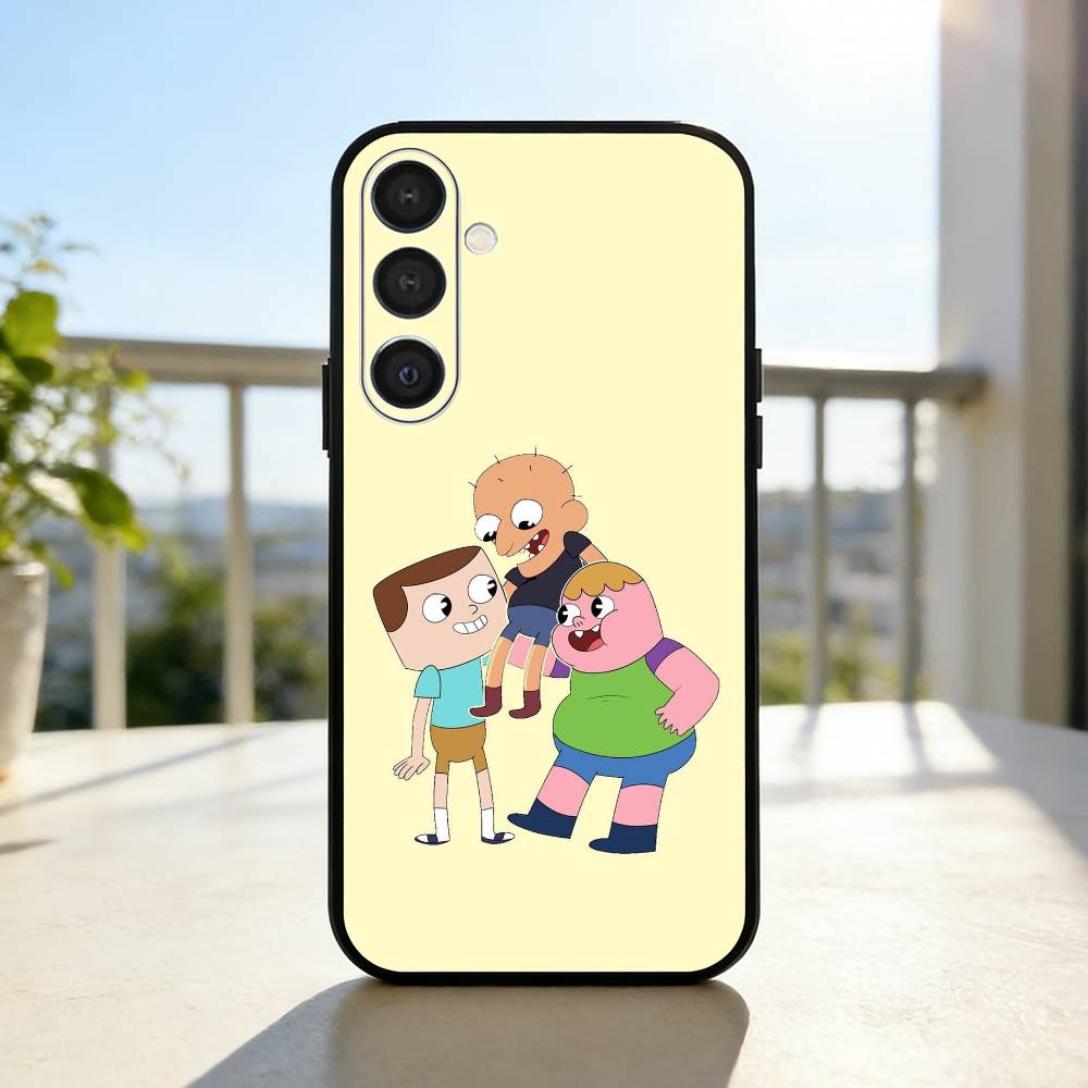S-Sassy cartoon C-Clarences Phone Case For Samsung  A73,72,71,A52,51,40,41,A22,A32,31,A13, Soft Black Shell