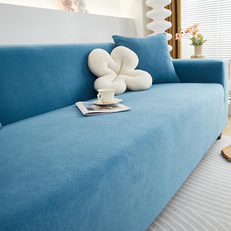 Autumn and Winter Jacquard Velvet Sofa Cover All Purpose Cover Anti Cat Scratch Elastic Sofa Cover New Style Cover Fabric