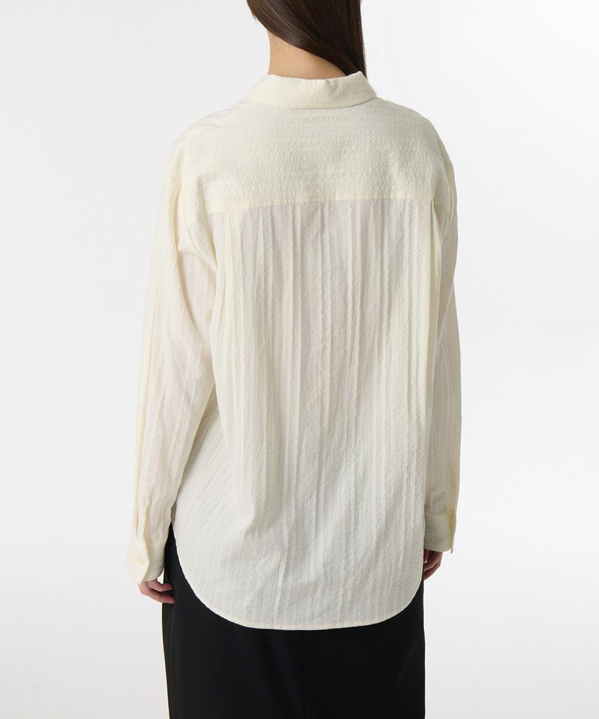 MUSINSA STANDARD WOMAN Women'S Relaxed Lace Seersucker Shirt [Cream]