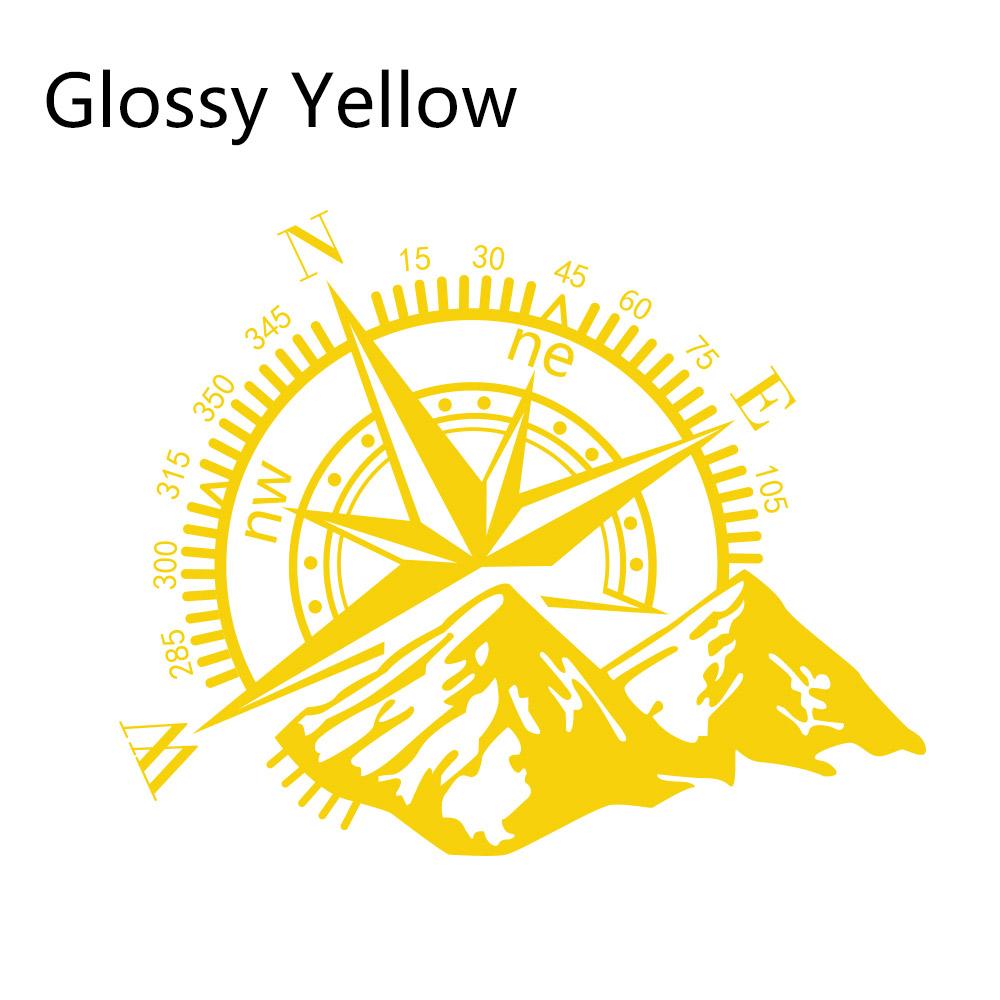 2Pcs Car Door Side Stickers Vinyl Film Auto Decoration Compass Decal Waterproof SUV Styling Automobiles Car Tuning Accessories
