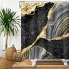 Marble Bathroom Curtain Abstract Modern Luxury Shower Curtain Waterproof Fabric Shower Curtain Bath Curtains With Hooks180x200