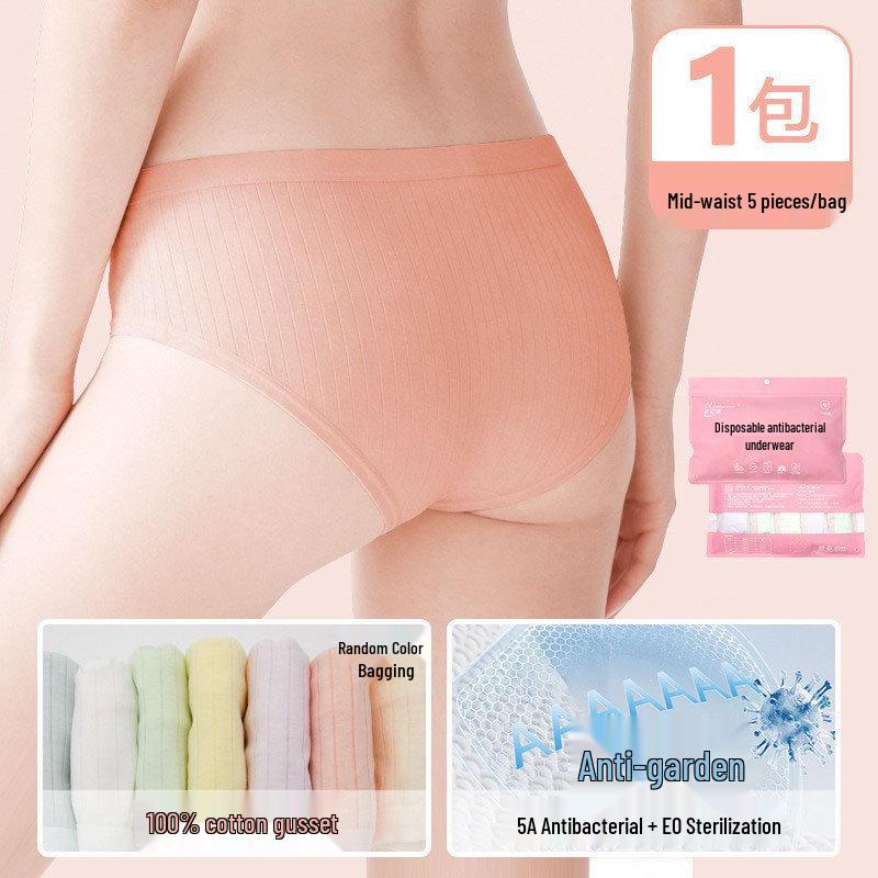 Women's Extra Large High Waist Disposable Cotton Underwear - Plus Size Daily Use