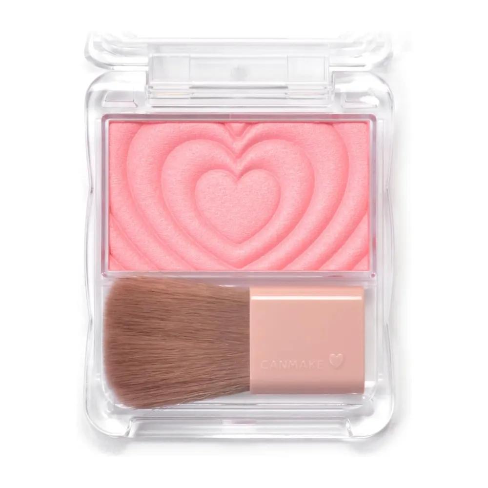 CANMAKE Powder Cheek Blusher P01 Powerful Pink (2 pieces)