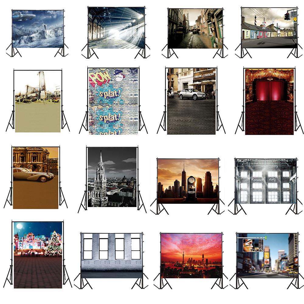 Urban Nightscape Backdrop-City Street Scene for Weddings,Birthdays,Party Banner,Picturesque Scene,Wall Tapestry