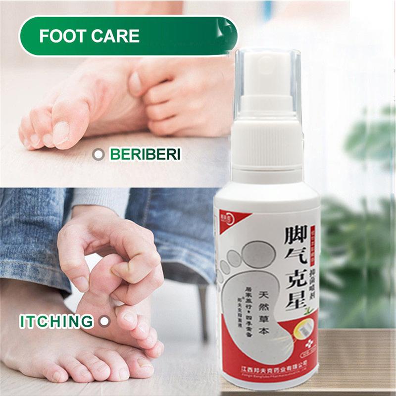 Foot Odor and Sweat Spray Foot Gas Spray Foot Itch Peeling and Antiperspirant Cleaning Feet Care Liquid Personal Health Care NO BOX