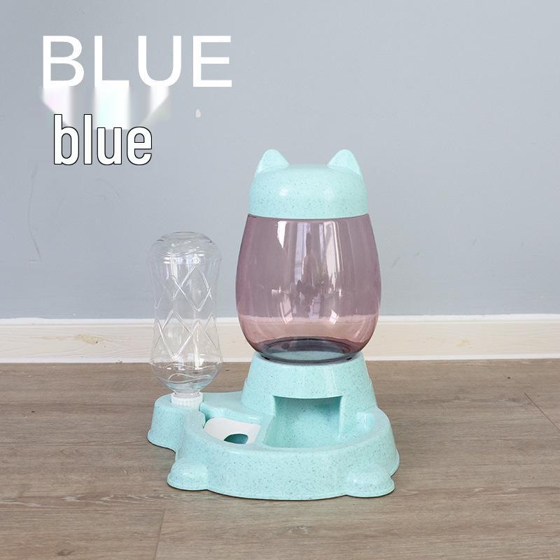 Katzen- und Hunde-Futterautomat und Wasserspender mit Puzzle-Funktion