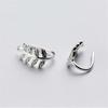 Korean Style Sen Leaves 925 Sterling Silver Fashion Jewelry Ear Hook Simple Honey Leaf Mini Tree Branch Earrings E128