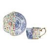 Luksusowy ceramiczny kubek ze spodkiem, europejski retro popołudniowy zestaw filiżanek do kawy i spodków, zestaw filiżanek dla par, kreatywne naczynia do picia