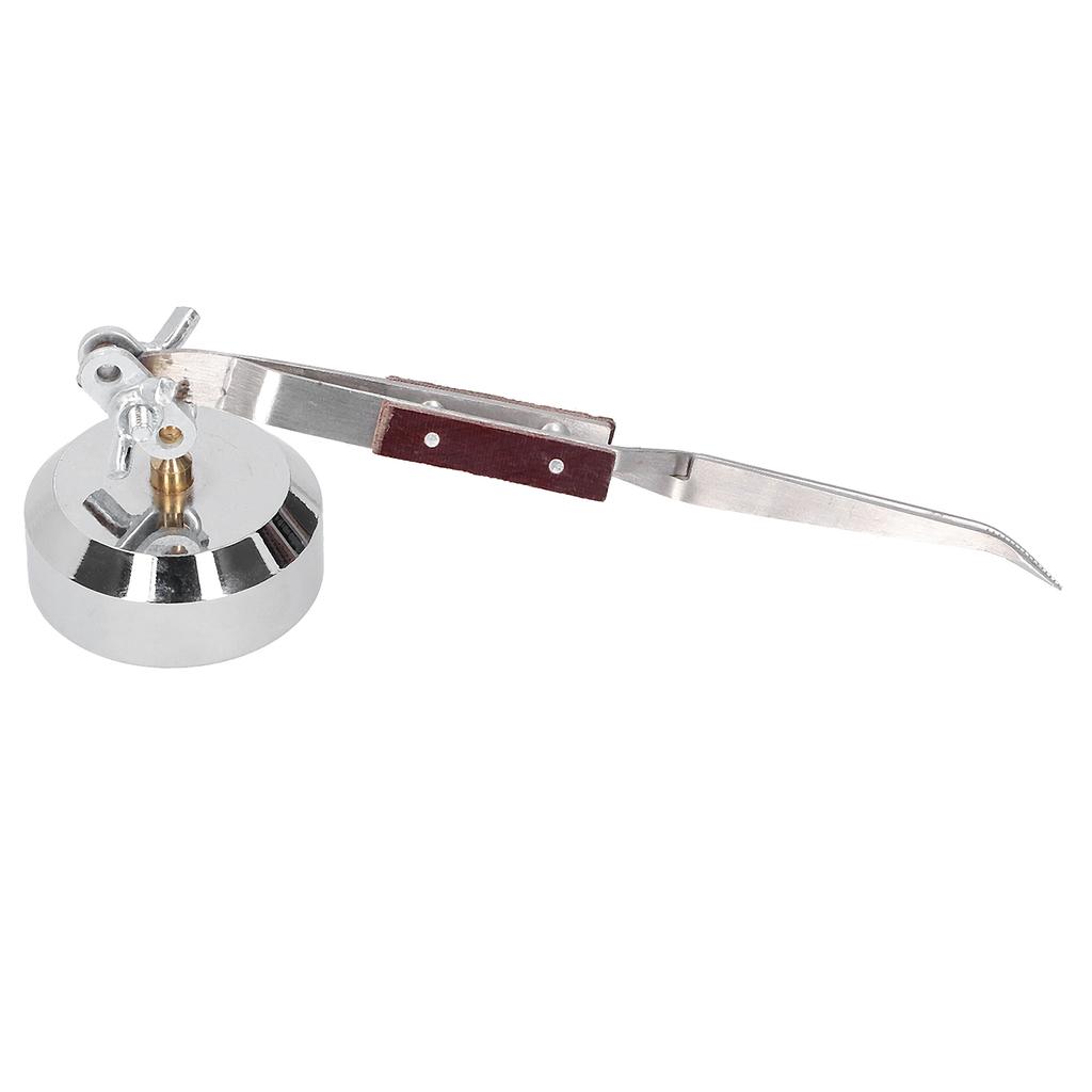 Metal Third Hand Base with Tweezers Rebound Soldering Clamp Hardware Jewelry Tools