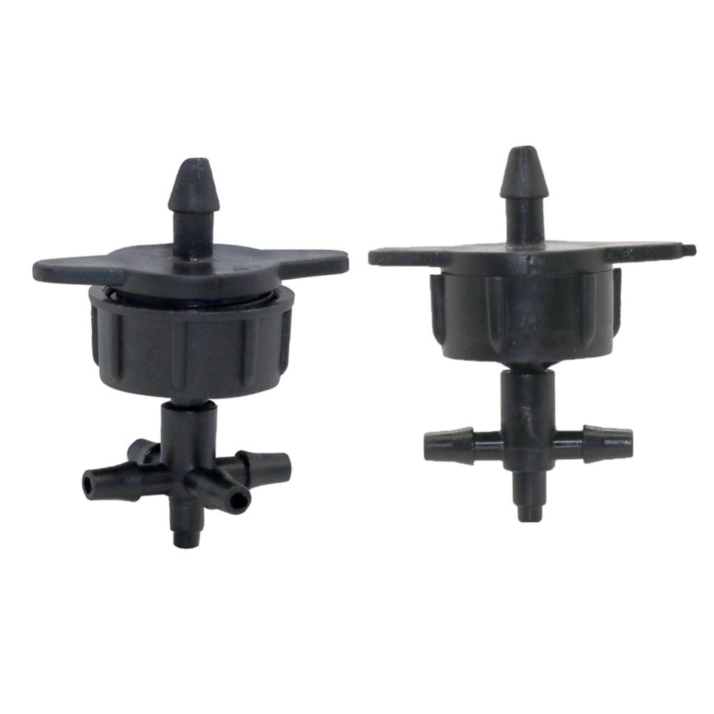 Drip irrigation 3-way, 5-way Hose Splitters with 2L/4L/8L Flow Pressure Compensating Drippers Agriculture tools 5 Sets