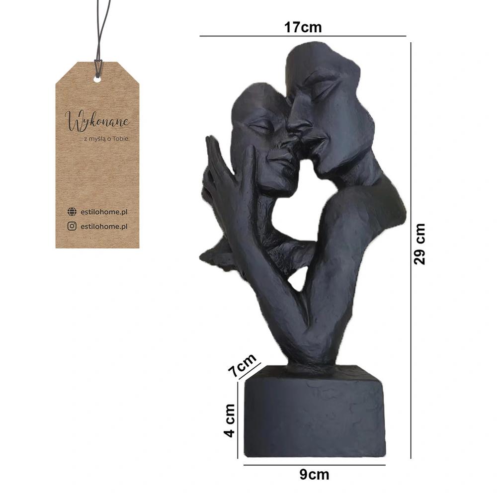 Modern Decorative Figurine - Decorative Sculpture Faces Lovers - FaceS Black