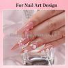 Gold & Silver Nail Art Half-Round Pearl Decorations - 12 Grids