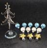 Fourcart Cute Glass Christmas Tree Ornament Star Tree x 3 Set