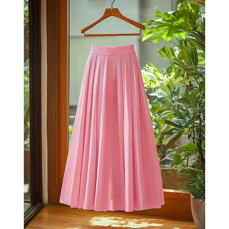 

Demana Pleated A-Line Midi Skirt M