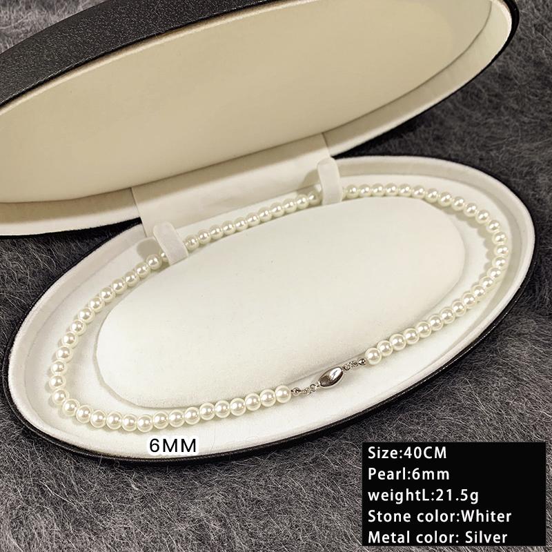 

High end Genbao Buckle Design Imitation Pearl Beaded Necklace 2026 Fashion Jewelry For Women s Sexy Collar Chain Accessories