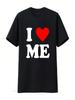 T-shirt I Love Me Speciale Per Lei Mamma Zia Sorella Vintage Lavata Abbigliamento Firmato Top Elasticizzato Per L'Uso Quotidiano Morbido
