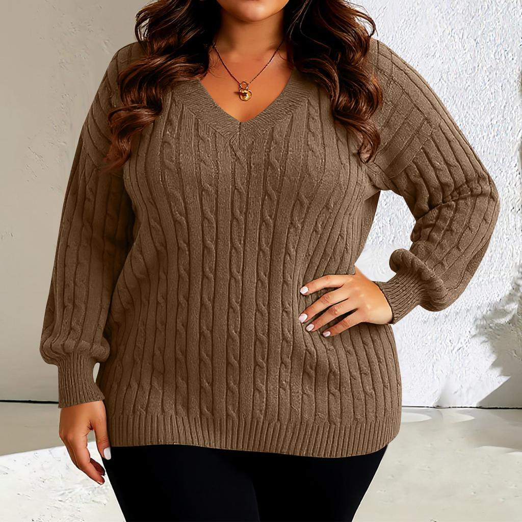 Women's Fashion Casual Solid Color Oversized  Long Sleeve Loose Fit Top