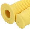 Nakira Motorcycle Grip Moped Handle Barrel Type 0.9 Inch (22.2 Mm) Left and Right Set Rubber F Type (Yellow)