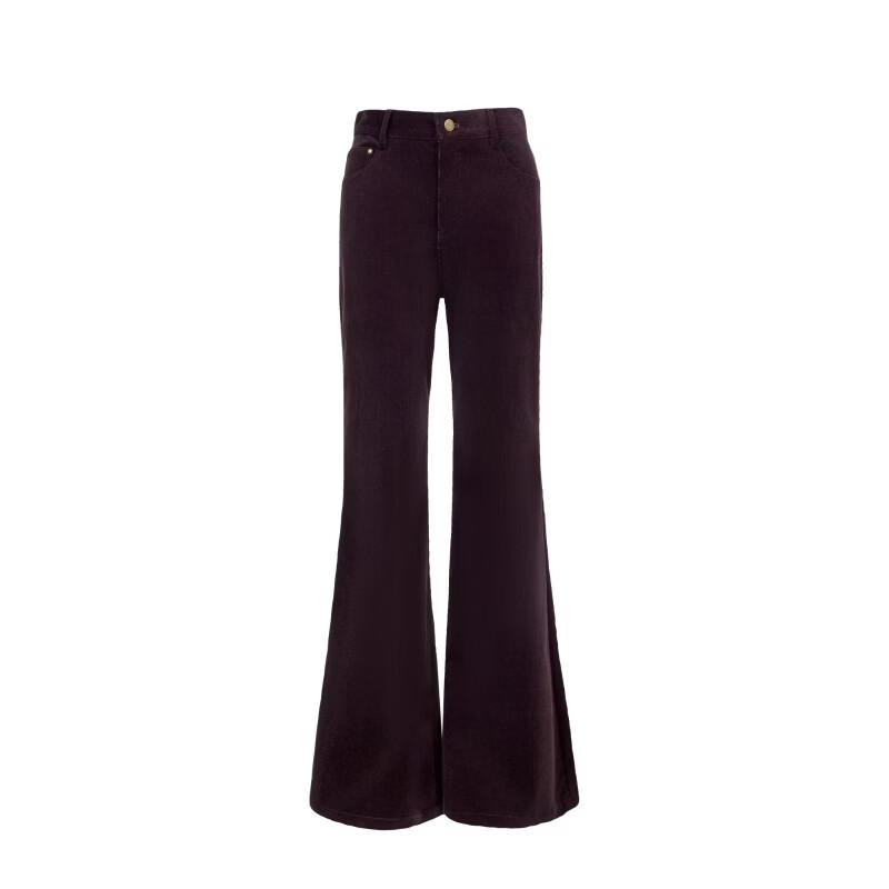 VEROMODA Women's Retro Flared Cotton Blend Pants