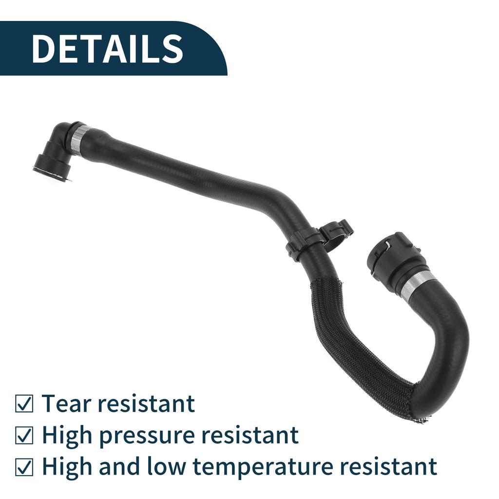 TUCKBOLD Motorkühler Kühlerschlauch, Schwarz, Gute Abdichtung, Teilenummer LR000943, für Land Rover Discovery Sport 2015-2024 (1 Stück)