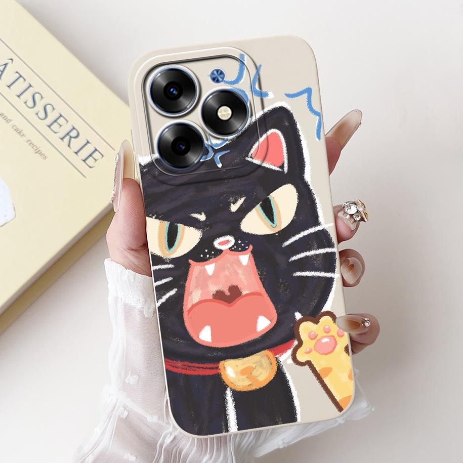 For Infinix Hot 40i Case X6528B X6836 Hot 40 Cover Lovely Tulip Panda Cat Soft Cases For Infinix Hot 40 Pro X6837 Hot40 i Fundas