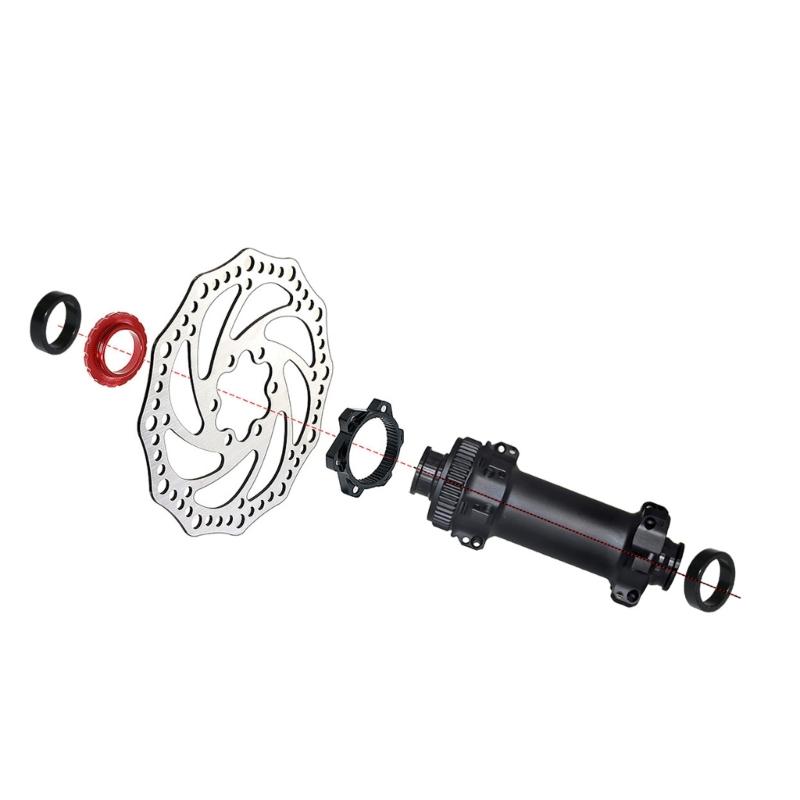 Center Lock auf 6-Loch Adapter Fahrräder Boost Nabenadapter Unterlegscheiben Spacer Rennrad Nabenumrüstadapter Einfach zu bedienen