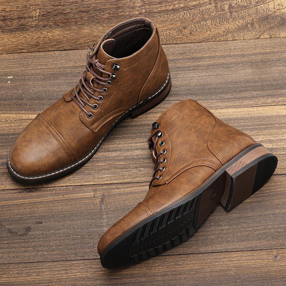 Men's Classical Leather Ankle Boots Comfortable Spring Fashion Men Boots