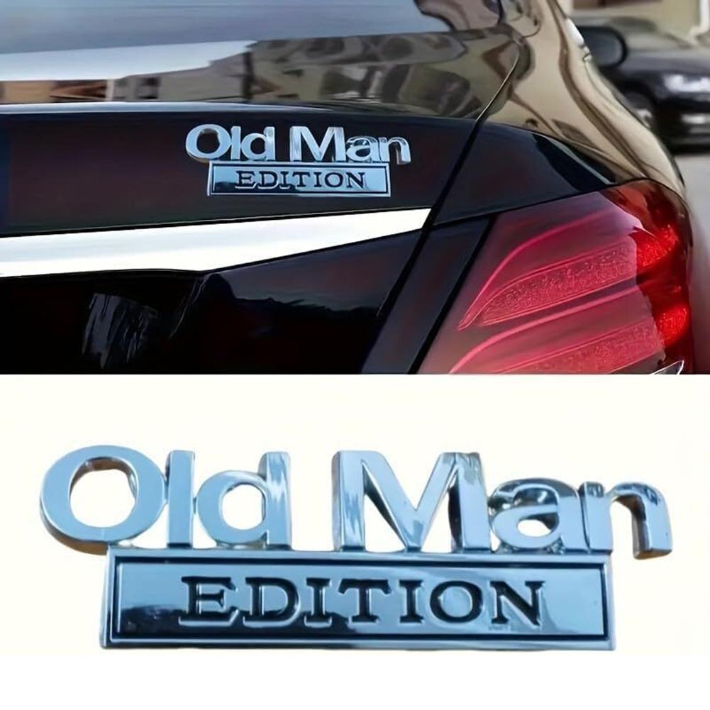 3D Metal Emblem Car Chrome Sticker OLD MAN EDITION High Universality Fitment