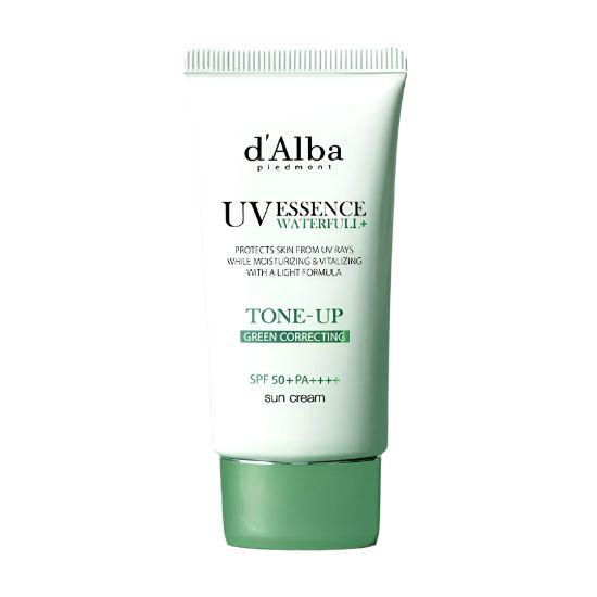 d Alba UV Essence Waterfull Tone-Up Green Correcting Sunscreen SPF50+ PA++++ Tone-Up Sun Cream 50ml