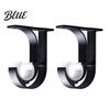 Screw-fixed Curtain Rod Duty Metal for 28mm Pcs Holder Bracket 2 Rods Heavy Sturdy Wall