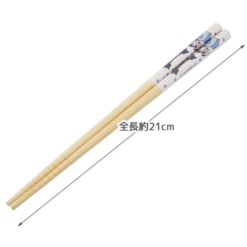 Skater ANT4-A 21cm Bamboo Safety Chopsticks with Kuromi and Sanrio Friends