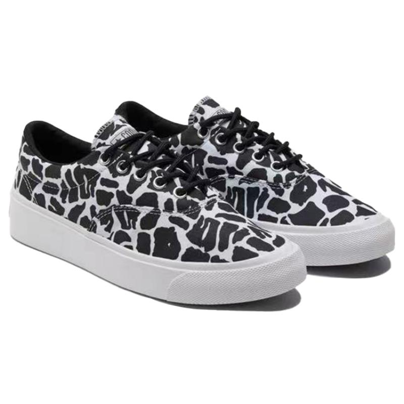 Converse Skidgrip Stylish Low Top Casual Canvas Shoes Black Gray Printing Unisex 'Black Gray'