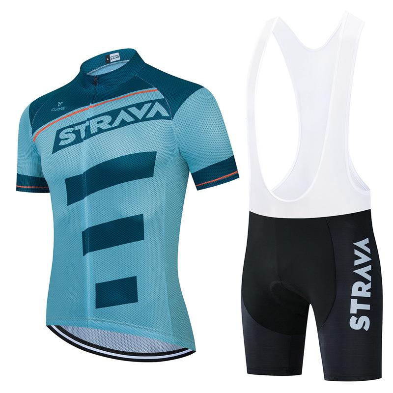 Summer Men's Cycling Clothes Cycling Clothes Breathable Short-sleeved Suits Elastic and Comfortable Mountain Bike Clothes.