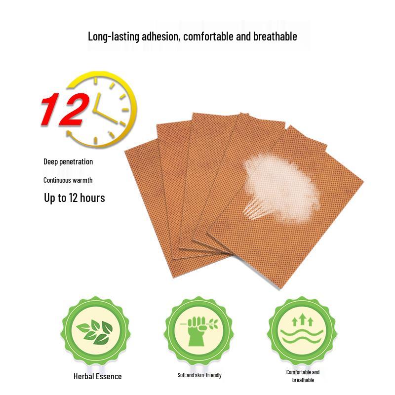 Ainan Ginger & Turmeric Heating Patches for Shoulders, Neck, Spine & Knees - 25 Patches/Box