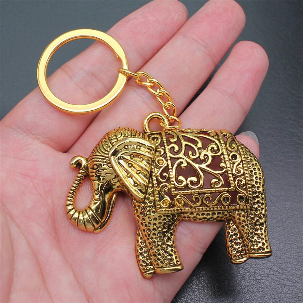 Big Elephant Animal Keychain for Women Best Seller Sweet Christmas Gift Streetwear Car Key Ring