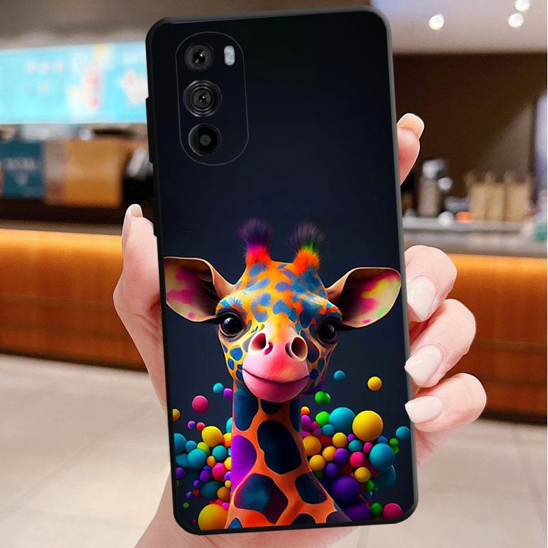 Telefoonhoesje Voor Motorola Edge 50 40 Pro 60 50 40 30 Ultra Neo Fusion Moto G85 G72 G53 G54 G84 G13 G32 Giraffe Anime